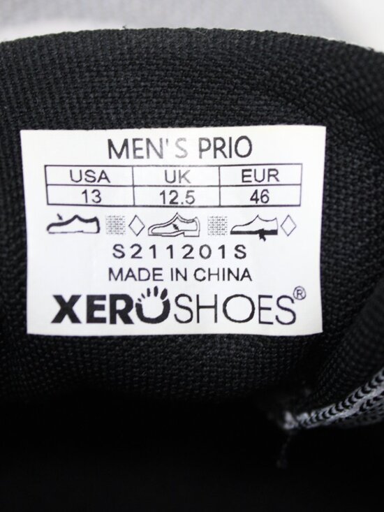 Xero Shoes Mens 13 White/Red/Blue Prio Barefoot Minimalist Walking Sneakers main image 5
